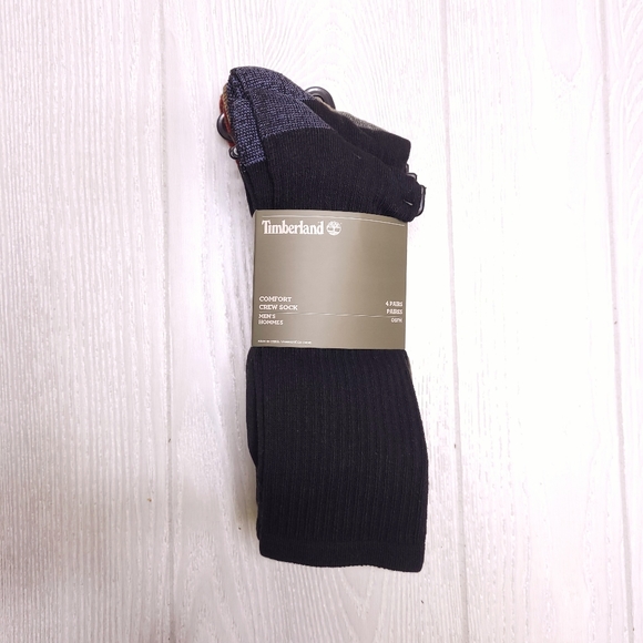 Timberland Outdoor Leisure Crew Socks 4PK - Picture 2 of 4